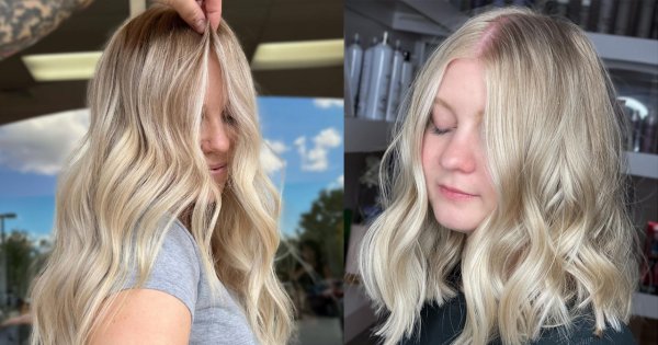 Maślany blond - trendy na lato 2022! Zobacz, jak prezentuje się na modnej fryzurze long bob, na falach i nie tylko!