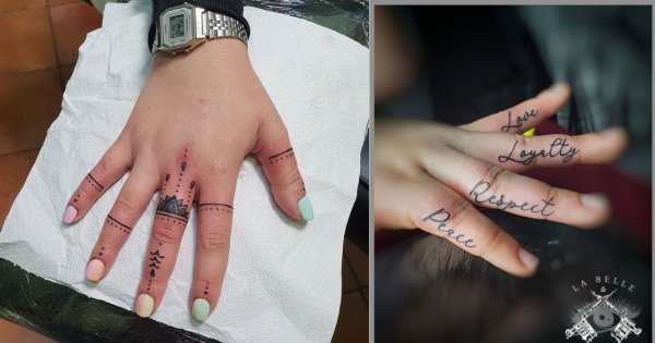 Tatuaże na palcach: napisy, ornamenty, symbole. Zobacz 13 pięknych stylizacji!