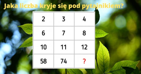 Tę zagadkę potrafi rozwiązać tylko 10% osób. Należysz do tego grona?