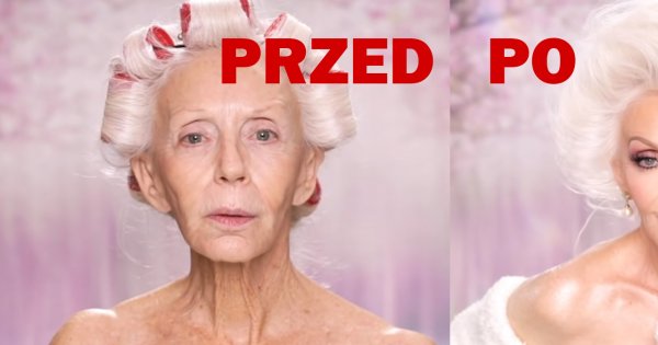 80-latka i jej spektakularna makijażowa metamorfoza! Zobacz, jak bardzo wizażysta odmłodził kobietę!