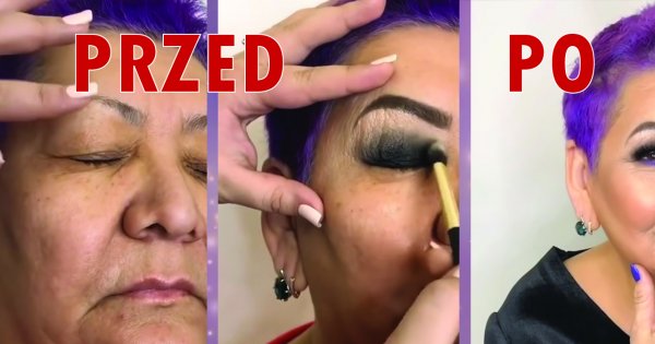 Odmładzający makijaż smoky eyes dla 60-latki. Instrukcja KROK PO KROKU na przykładzie profesjonalnej metamorfozy!
