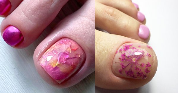 Różowe paznokcie u stóp. Najmodniejszy pedicure na lato 2022! 15 najświeższych trendów