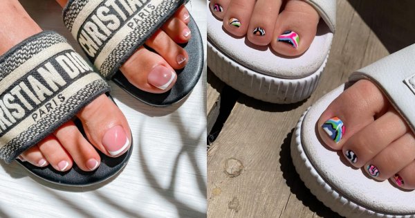 Pedicure do klapek - najmodniejsze stylizacje paznokci u stóp na lipiec 2022!