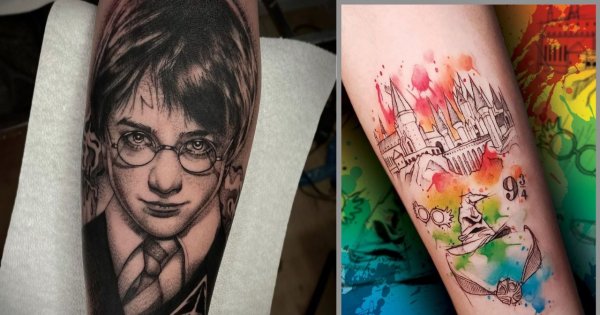 Tatuaż z motywem Harrego Pottera. Zobacz te magiczne projekty!