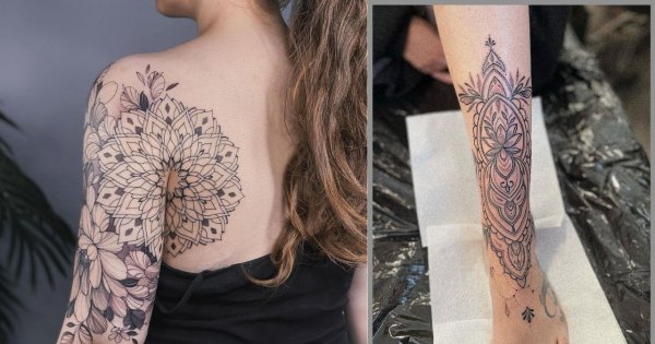 #mandalatattoo - tatuaż mandala. Zobacz piękne stylizacje, modne w 2022 roku!