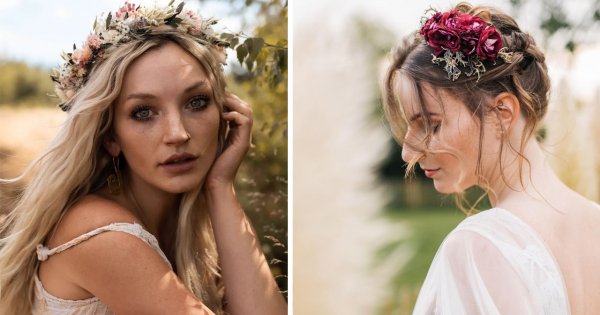 Fryzury ślubne w stylu boho - upięcia, wianki, fale i nie tylko. 15 najmodniejszych pomysłów
