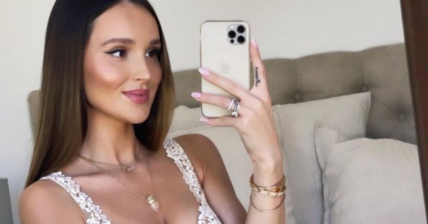 Marina Łuczenko pokazuje goły brzuch w stylizacji na Hailey Bieber! Fani: "Nawet włosy od niej zgapiła!"