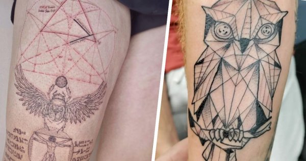 #geometrictattoo - tatuaż geometryczny. Idealny nie tylko dla miłośników matematyki! Zobacz najlepsze projekty!