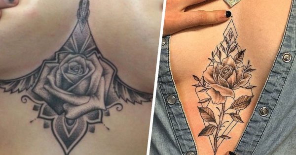 Tatuaż między piersiami - to gorący trend wśród kobiet. Zobacz te piękne projekty!