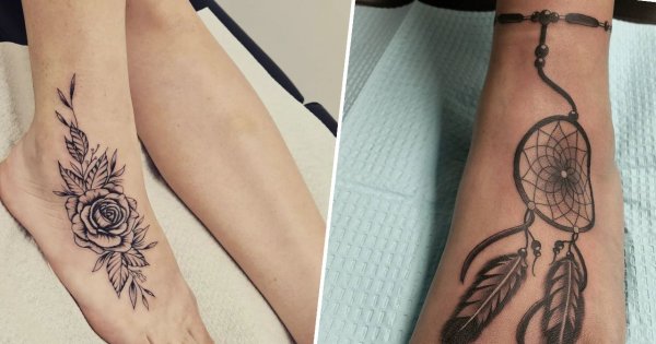 #foottattoo - tatuaż na stopie. Zobacz, jakie cuda można stworzyć trwałym tuszem!