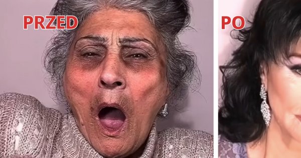 80-latka poddana spektakularnej metamorfozie! Makijaż smoky eyes odjął jej 20 lat!