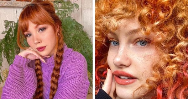 Copper hair - fryzjerskie trendy dla rudowłosych na jesień 2022! Long bob, curtain bangs i nie tylko!
