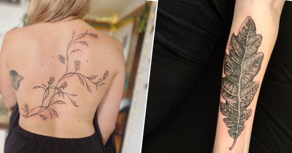 #leaftattoo - tatuaż liść. To piękny, ponadczasowy i popularny wzór! Zobacz najlepsze projekty na jesień!