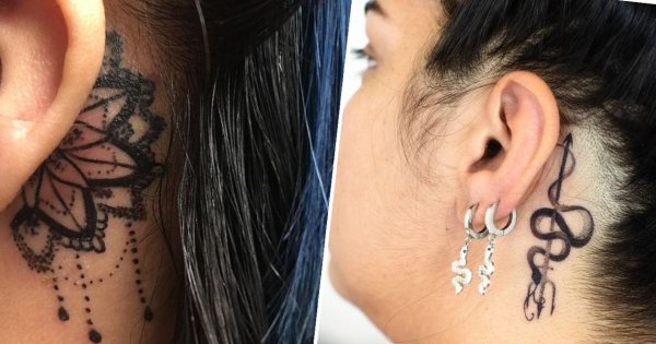#tatttobehindtheear - tatuaż za uchem. Zobacz najlepsze projekty w tym sekretnym miejscu!