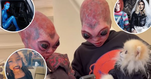 Halloween 2022: siostry Kardashian-Jenner to królowe przebieranek! Metamorfoza Kim robi niesamowite wrażenie