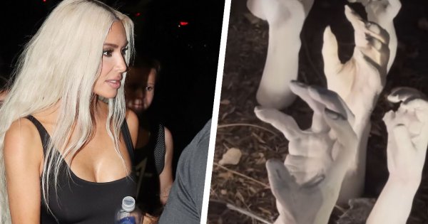 Kim Kardashian poszalała z dekoracjami na Halloween. Efekt mrozi krew w żyłach! Czegoś takiego jeszcze nie widzieliście