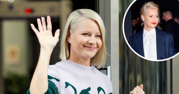 Małgorzata Kożuchowska w granatowym damskim garniturze. Zadała szyku! To najlepsza stylizacja imprezy?