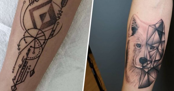 Tatuaż geometryczny - to piękna i nietuzinkowa technika. Zobacz najpiękniejsze motywy!