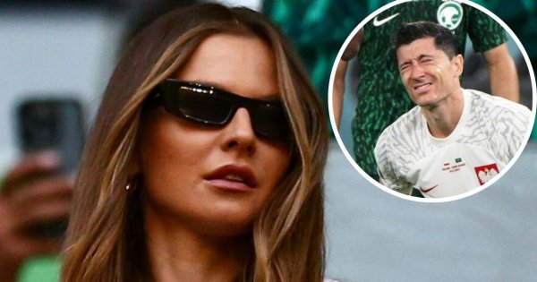 Opalona Anna Lewandowska kibicuje Robertowi na trybunach w Katarze na meczu Polska-Arabia Saudyjska!