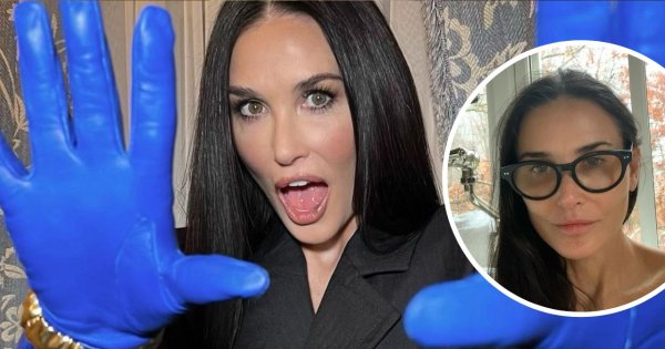Demi Moore miała imprezę urodzinową na pokładzie samolotu: pieski, polar i zero makijażu!