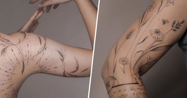 #bohotattoo - tatuaż boho. Oto piękne i bardzo kobiece wzory 2022 roku!