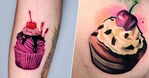 #muffintattoo - tatuaż muffin. Oto słodkie, piękne motywy dla kobiet i mężczyzn! Zobacz najpiękniejsze inspiracje!