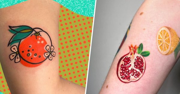 #fruittattoo - tatuaż z motywem owocu. Zobacz te niecodzienne, lecz ciekawe projekty!