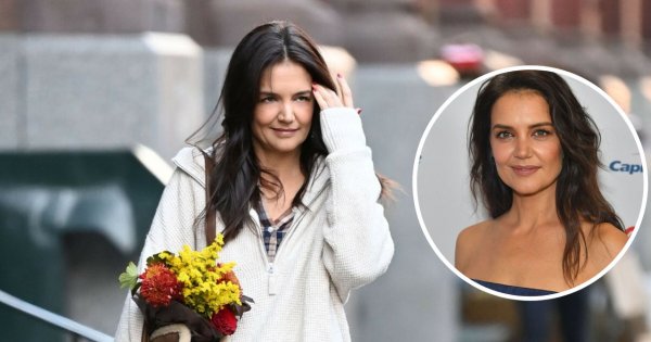 Katie Holmes w stylizacji prosto z lat 90. Przypomniała o części garderoby, o której chcieliśmy zapomnieć
