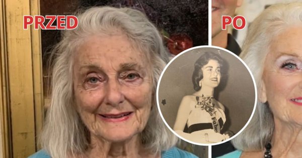 Ta 80-latka była w młodości modelką. Synowie zafundowali jej metamorfozę u wizażysty gwiazd Hollywood!