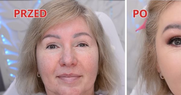 60-latka przed odmładzającą metamorfozą czuła się bardzo staro. Ten makijaż sprawił, że wygląda 20 lat młodziej!