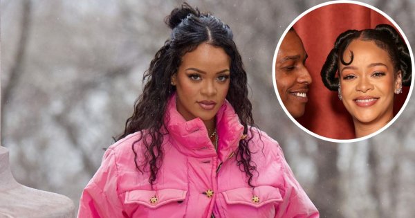 Złote Globy 2023: Rihanna i ASAP Rocky to najlepiej ubrana para! Głęboki dekolt wyeksponował coś bardzo cennego