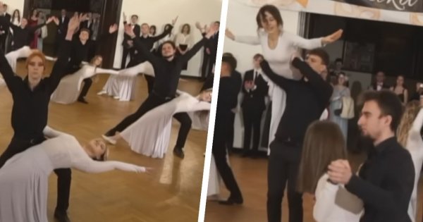 Studniówka w Olsztynie przejdzie do historii! Maturzyści i ich fenomenalny taniec. Co za precyzja!