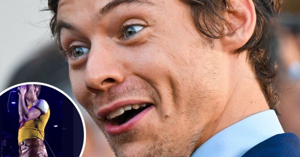 Wielka wpadka Harry'ego Stylesa. Pękły mu spodnie w kroku na oczach Jennifer Aniston