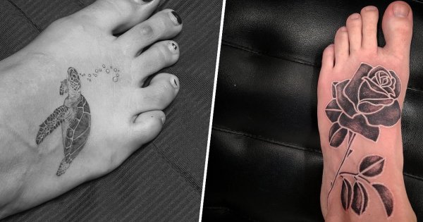 Tatuaż na stopie. Łatwo go ukryć, a jednocześnie będzie pięknie się prezentować! Zobacz najlepsze pomysły!
