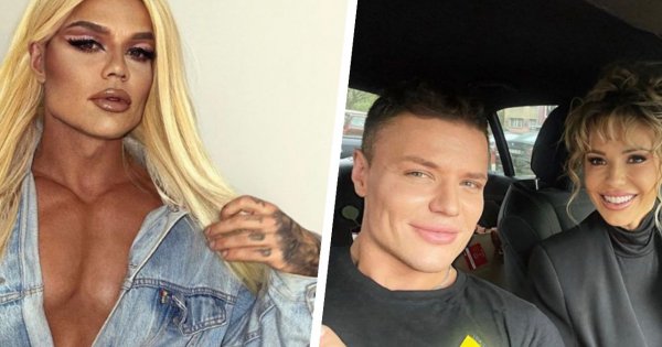 Przyjaciel Dody w szpilkach, lateksie i bez koszulki. Pręży się przy lustrze i chwali mięśniami!