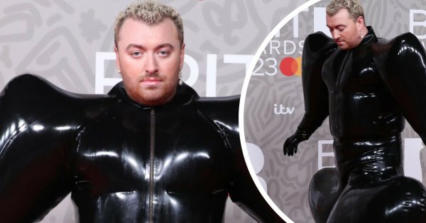Sam (Smith) się prosił! Memy z jego kreacją z BRIT Awards powstają jak grzyby po deszczu