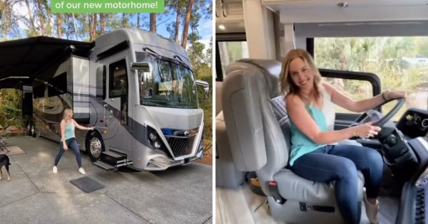 Ta kobieta mieszka w autobusie. Padniecie, gdy zobaczycie jak wygląda w środku. Szok!