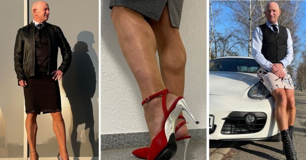"Spódnica i szpilki do biura? Oczywiście!", twierdzi Mark, 63-letni inżynier z Teksasu