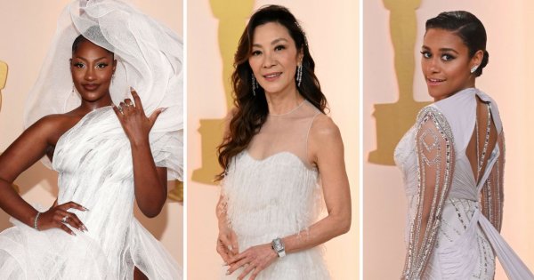 Moje wielkie hollywoodzkie wesele, czyli białe sukienki na Oscarach 2023. Biel wieczorową porą? Dlaczego nie!
