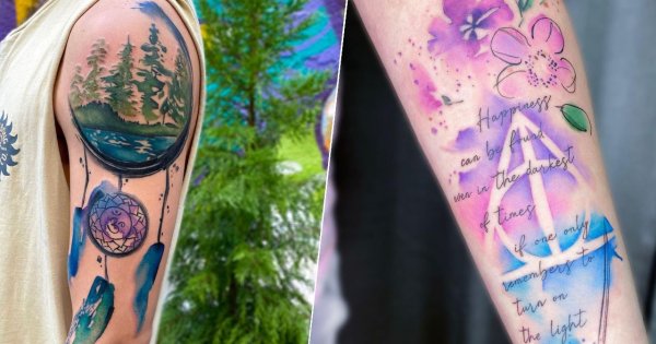 Tatuaż-akwarela. To gorący trend 2023 roku! Zobacz najpiękniejsze inspiracje!
