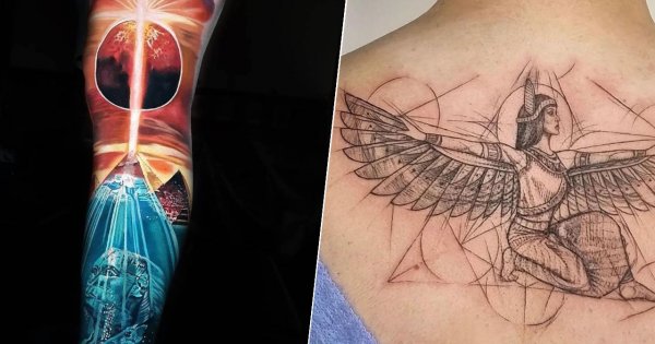 #egyptiantattoos - tatuaże egipskie. Zobacz te niesamowite projekty! [DUŻO ZDJĘĆ]
