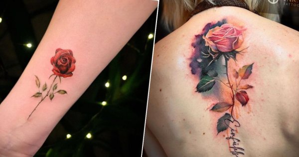 #rosetattoo - tatuaż róży. To jeden z piękniejszych i popularniejszych wzorów wśród kobiet!