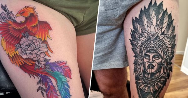 #thightattoo - tatuaż na udzie. To świetne miejsce do tatuowania! Oto najlepsze projekty!