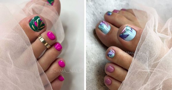 Pedicure hybrydowy — najnowsze propozycje na sierpień 2023. Zobacz modne przykłady