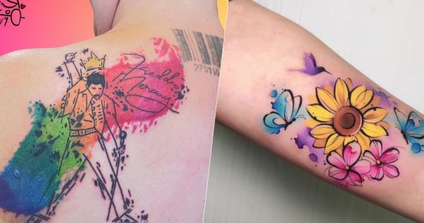 #watercolourtattoo - tatuaż malowany akwarelą. Zobacz fenomenalne projekty!