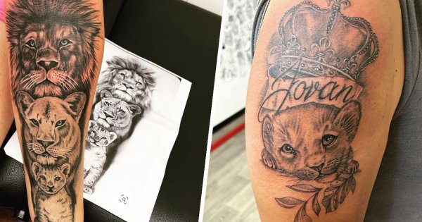 #liontattoo - tatuaż lwa. To trend na 2023 rok! 15 najpiękniejszych przykładów tatuaży lwa