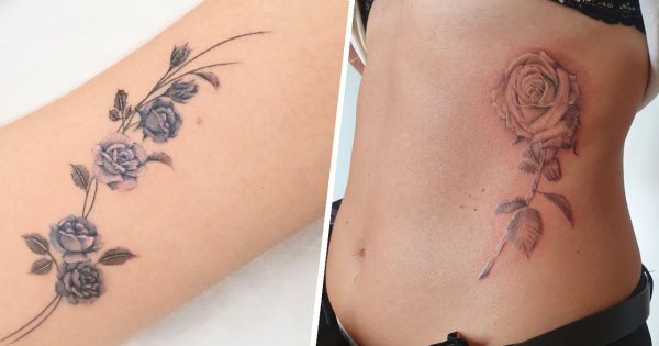 #rosetattoo - tatuaż róży. Zobacz to legendarne zdobienie i zainspiruj się!