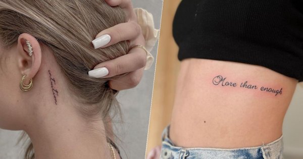 Najpiękniejsze tatuaże napisy - zobacz 16 świetnych projektów i zainspiruj się!