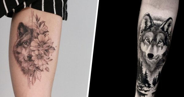 #wolftattoo - tatuaż wilka. Piękny, dumny i modny! Zgromadziliśmy najpiękniejsze projekty!