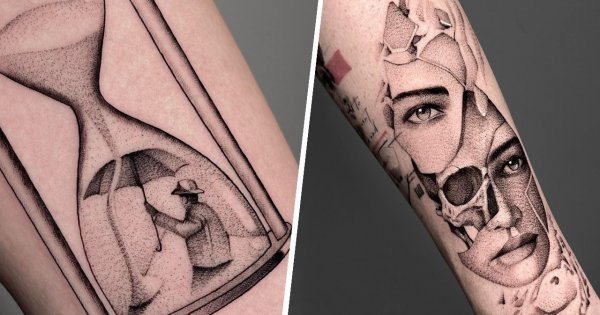 #dotworktattoo - tatuaż kropkowany. Piękny i wyjątkowy! 15 najlepszych malunków